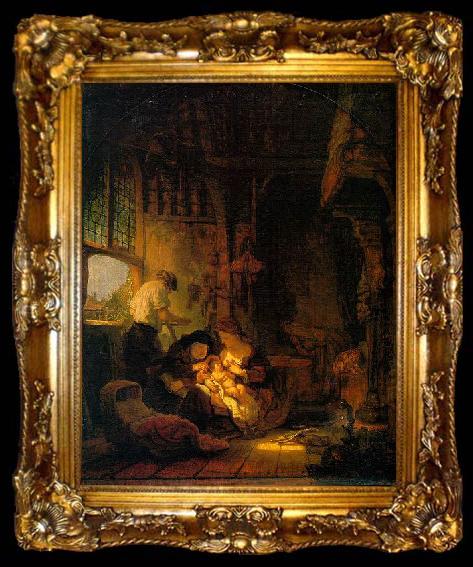 framed  Rembrandt van rijn Holy Family, ta009-2